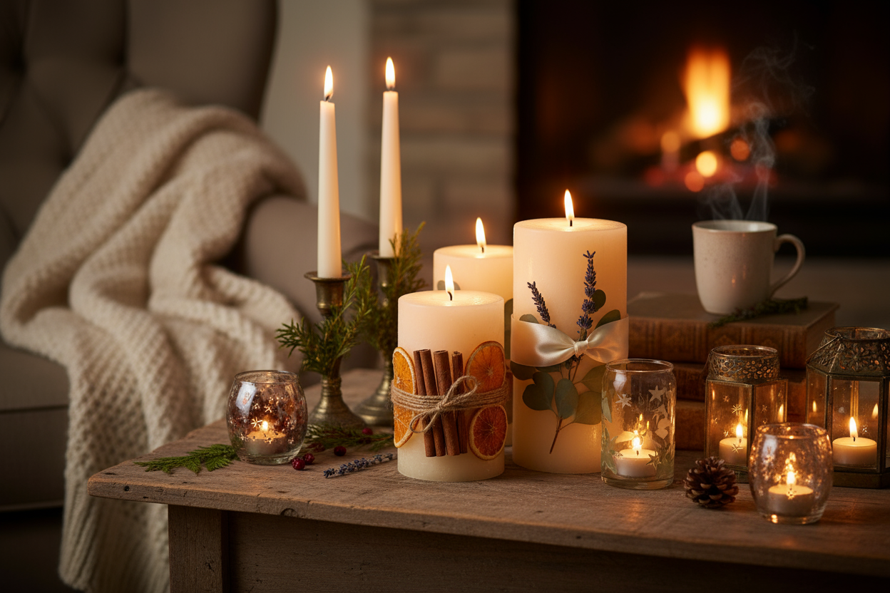 13 Easy Candle Decorating Ideas for a Warm and Cozy Home