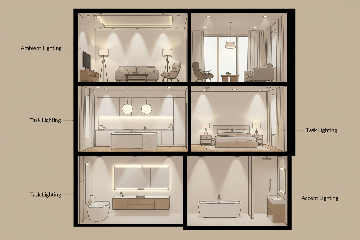 How to Choose the Right Lighting for Every Room in Your Home