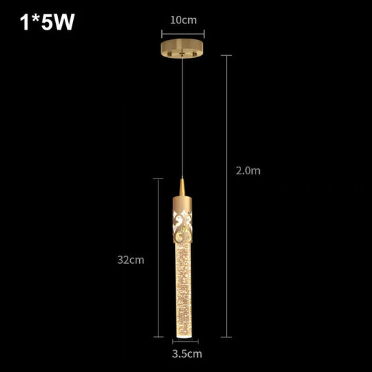 Modern Luxury Crystal Pendant Lamps Home Decor Bedside Hanging Light for Living Room Kictchen Bedroom Ceiling Chandelier Lights