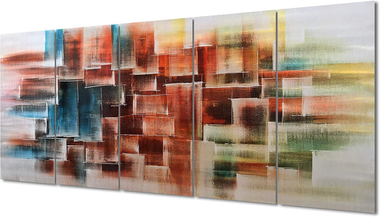 Abstract Metal Wall Arts Hand Crafted Aluminum Artwork Large Modern Wall Accent for Living Room Bedroom Kitchen Decor
