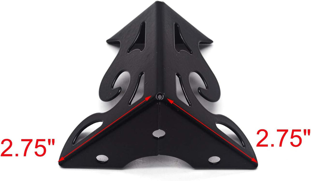 Furniture Feet Hollow Out Modern Cabinet Legs Sofa Feet Table Legs Iron Couch Feet Black Cupboard Feet Dresser Legs 3" Height Wardrobe Feet Pack of 4 with Mounting Screws