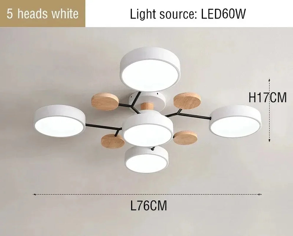 Modern Ceiling Lamp Chandelier Lights Macaron Color LED Hanging Lamps for Ceiling Lamps for Room Kitchen Living Room