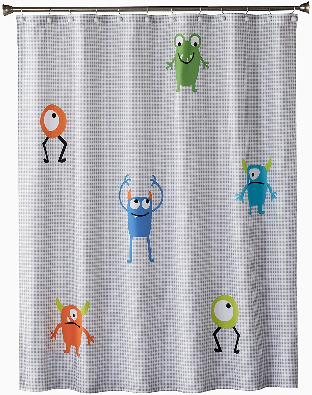 Monsters Shower Curtain, Multicolored