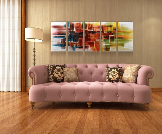 Abstract Metal Wall Arts Hand Crafted Aluminum Artwork Large Modern Wall Accent for Living Room Bedroom Kitchen Decor