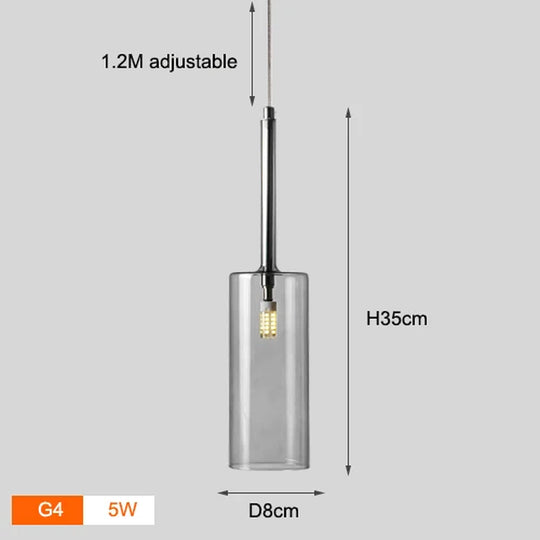 Nordic Colorful Glass Chandelier Lights Living Room Dining Table Kitchen Bedroom Fixtures Warm White LED Suspension Hanging Lamp