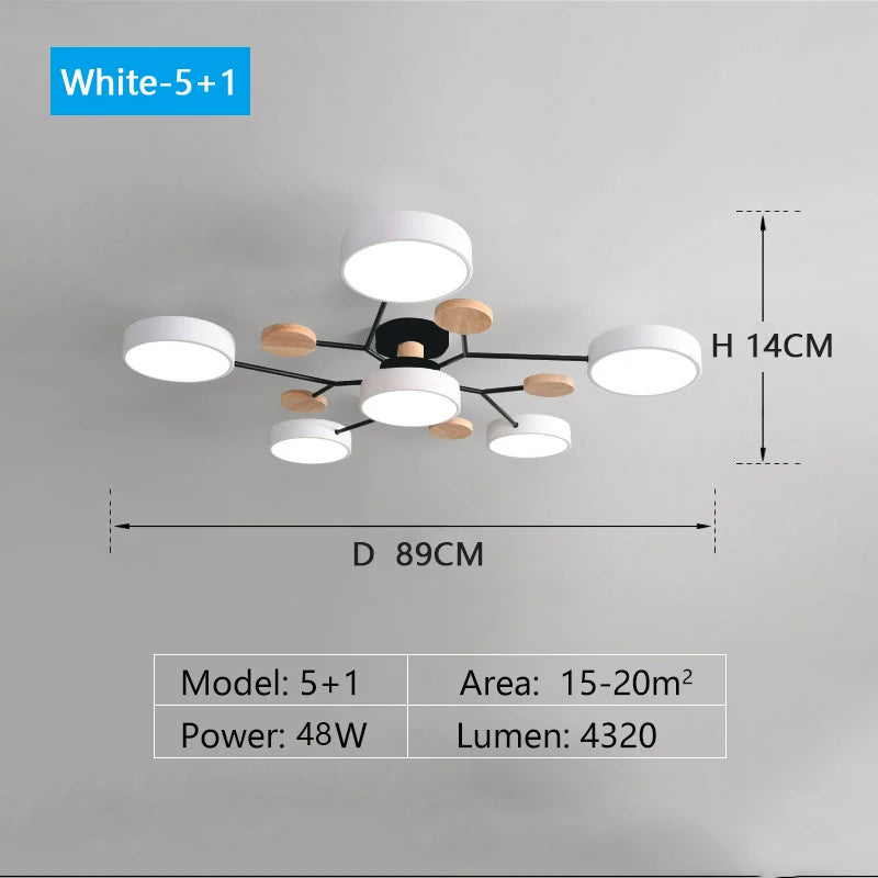 Modern Living Room Bedroom Villa LED Ceiling Lamps Restaurant Lighting Hotel Apartment Ceiling Chandelier Lights Factory Sales