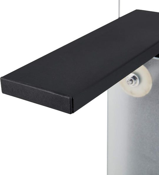 Rectangle Black Glass Coffee Table, Clear Coffee Table, Modern Side Center Tables for Living Room