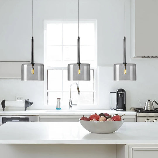 Nordic Colorful Glass Chandelier Lights Living Room Dining Table Kitchen Bedroom Fixtures Warm White LED Suspension Hanging Lamp