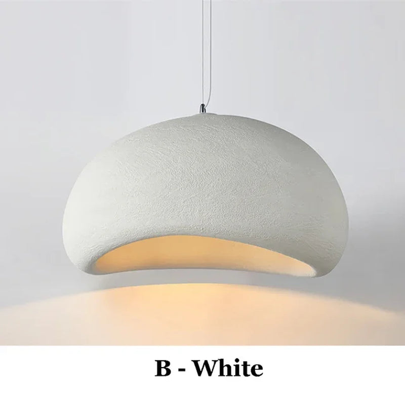 Nordic Wabi Sabi E27 LED Pendant Lights Modern Ceiling Chandelier Lights for Living Room Bedroom Dining Room Loft Hanghing Lamp