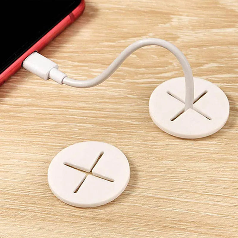 20/25Mm Flexible Rubber round Cable Hole Cover Gasket Office Desk TV Console Furnitures Cord Pass through Grommet Wire Organizer