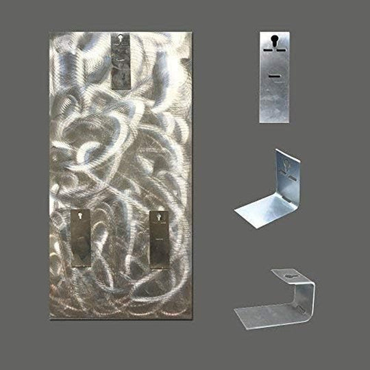 Abstract Metal Wall Arts Hand Crafted Aluminum Artwork Large Modern Wall Accent for Living Room Bedroom Kitchen Decor