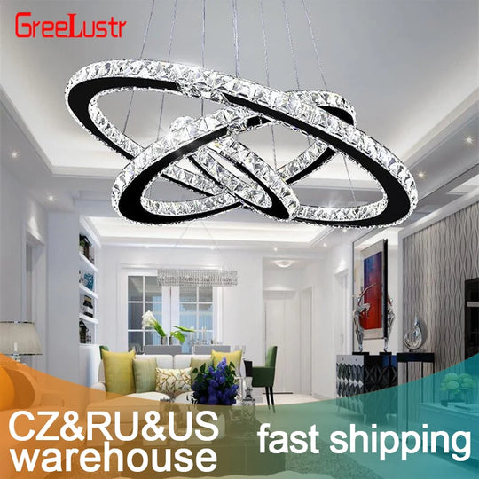 Modern K9 Crystal Led Chandelier Lights Home Lighting Chrome Lustre Chandeliers Ceiling Pendant Lamp Fixtures for Living Room