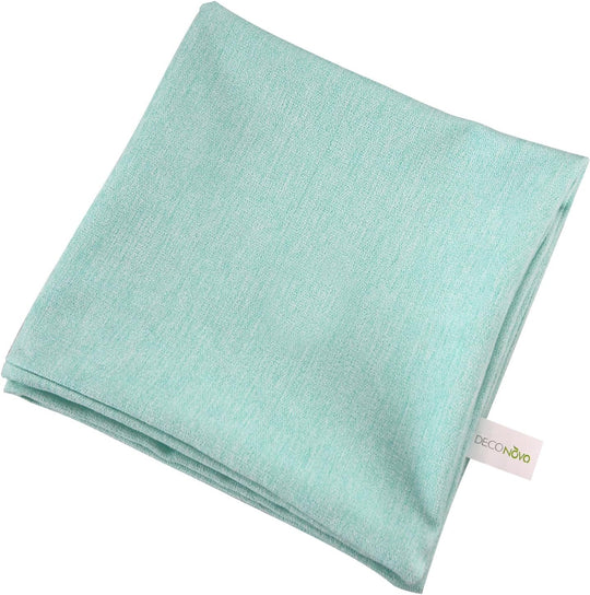 Super Soft Pillow Covers Melange Fabric Pillow Cushion Cover Throw Pillow Case with Hidden Zipper Pillow Sham Pillowcase for Chair 18 X 18 Inch Baby Blue 1 Piece (Case Only, No Insert)
