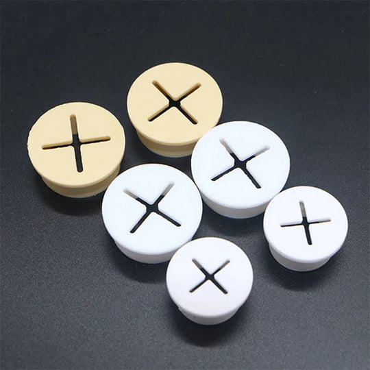20/25Mm Flexible Rubber round Cable Hole Cover Gasket Office Desk TV Console Furnitures Cord Pass through Grommet Wire Organizer