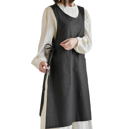 Kitchen Apron Adjustable Strap Cotton Lace for Women Home Kitchen Cooking Breathable Wear Apron Home Accessories