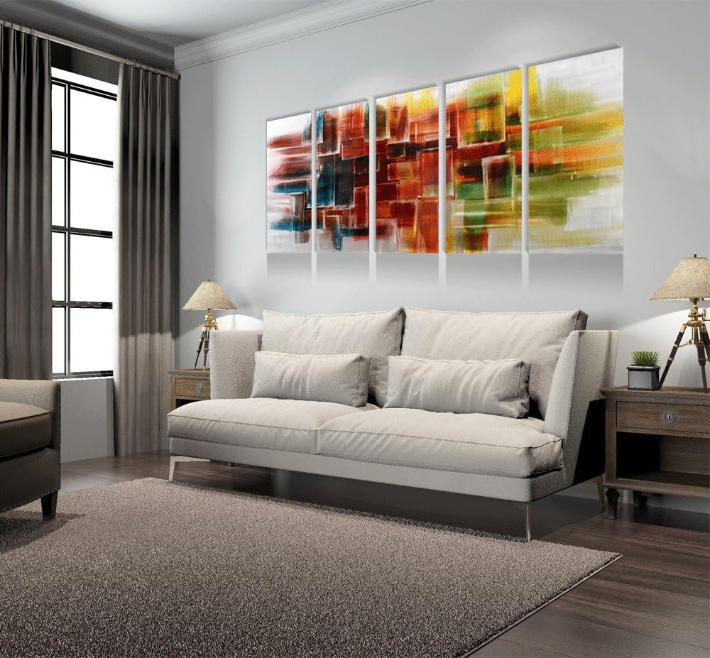 Abstract Metal Wall Arts Hand Crafted Aluminum Artwork Large Modern Wall Accent for Living Room Bedroom Kitchen Decor