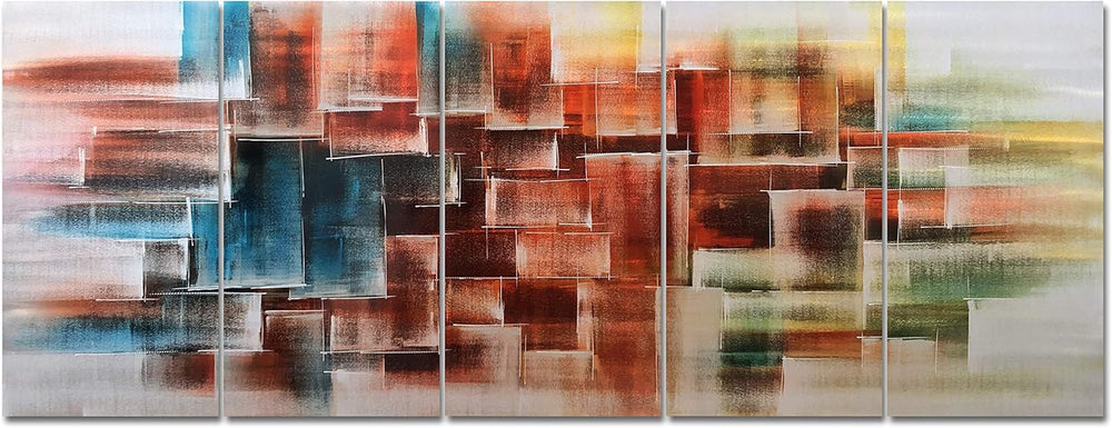 Abstract Metal Wall Arts Hand Crafted Aluminum Artwork Large Modern Wall Accent for Living Room Bedroom Kitchen Decor