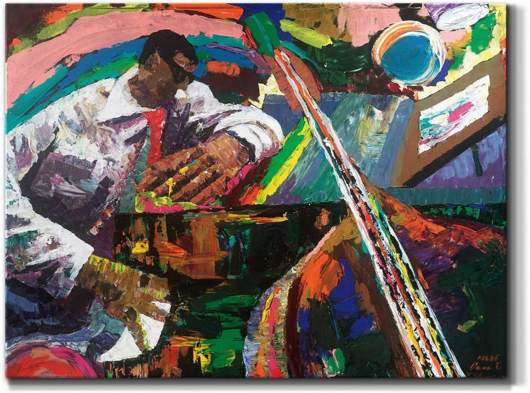 Canvas Wall Art Paintings & Prints Modern Decorations Vibrant Artist Gig Abstract Glam Colorful American Artwork for Bedroom Dining Room Office Kitchen - 8"X12" LT10