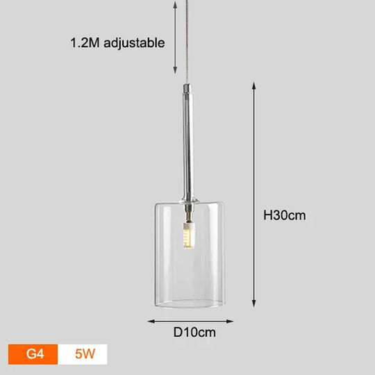 Nordic Colorful Glass Chandelier Lights Living Room Dining Table Kitchen Bedroom Fixtures Warm White LED Suspension Hanging Lamp