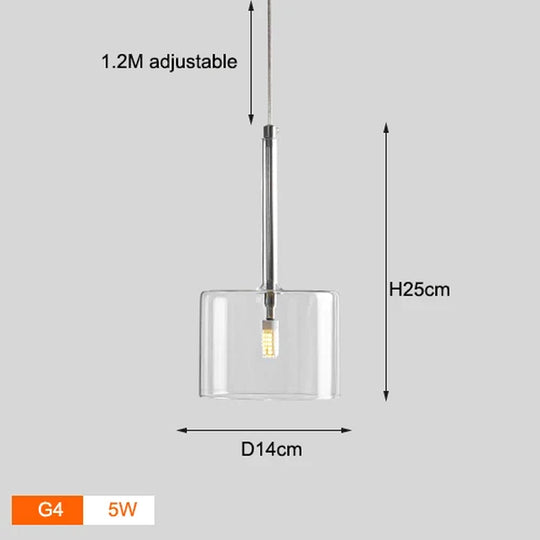 Nordic Colorful Glass Chandelier Lights Living Room Dining Table Kitchen Bedroom Fixtures Warm White LED Suspension Hanging Lamp