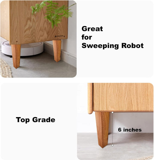 4Pcs Sofa Legs | 6 Inch Vintage Couch Hardware Accessaries | Great Wooden Furniture Replacement Legs for Armchair Recliner Coffee Table | Dresser | Bed,Brown (Wooden Square 6 In)