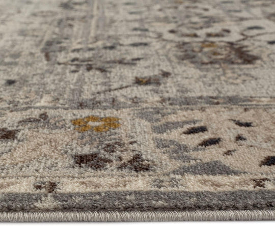 Gray 8 X 10 Vintage Floral Area Rug Carpet