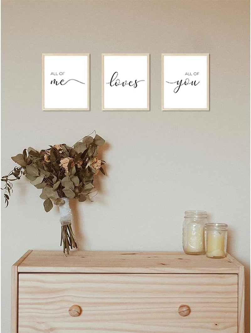 Minimalist Wall Art,Set of 3 Wall Art Canvas for Living Room,Bedroom Wall Decor,Quote Wall Art Print,8X10 Inch,Unframed (8WÃ—10L)