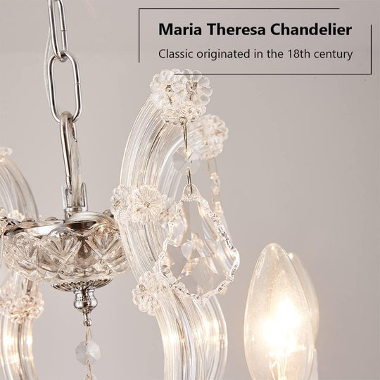 Modern Crystal Chandeliers for Dining Room - Small Crystals Chandelier Lights for Girls Bedroom, Dining Room, Hallway, Kitchen Island, Bathroom, Closet