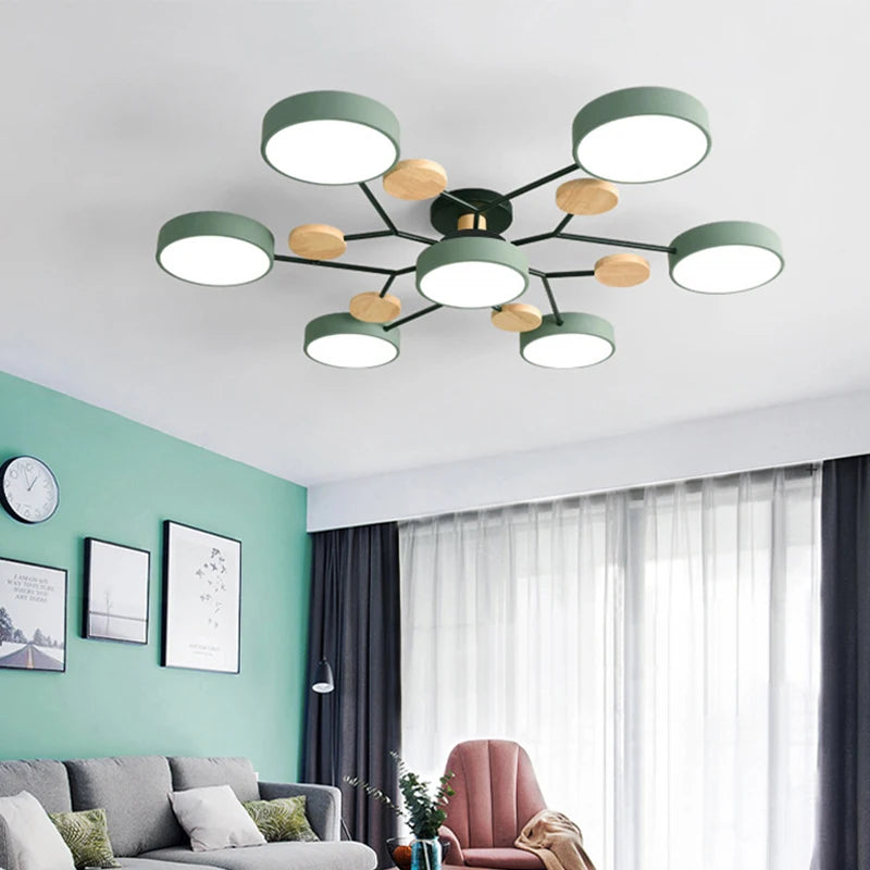 Modern Living Room Bedroom Villa LED Ceiling Lamps Restaurant Lighting Hotel Apartment Ceiling Chandelier Lights Factory Sales