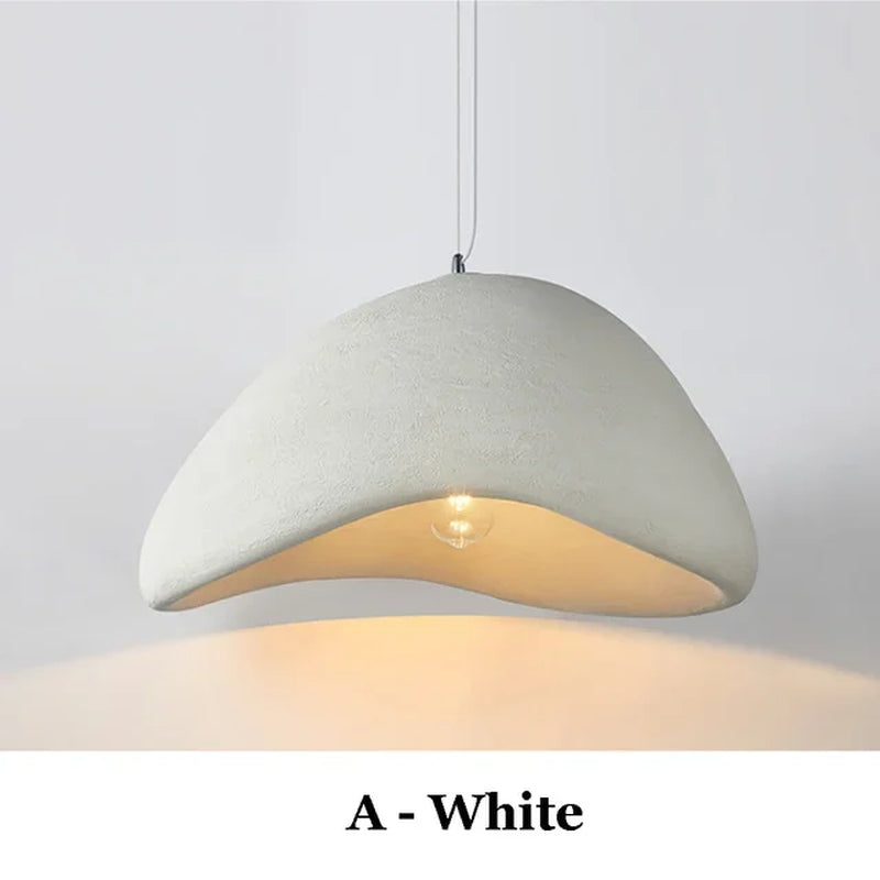 Nordic Wabi Sabi E27 LED Pendant Lights Modern Ceiling Chandelier Lights for Living Room Bedroom Dining Room Loft Hanghing Lamp