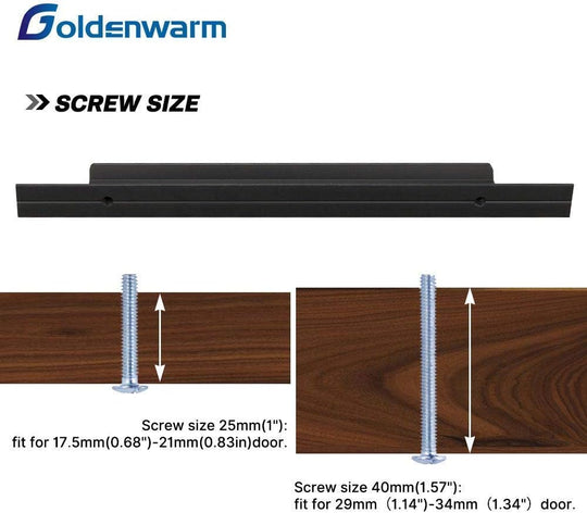 10 Pack Black Cabinet Handles 3-3/4 Inch Drawer Pulls Modern Style Hardware Cupboard Handle Bathroom Door Dresser Pull, 96Mm