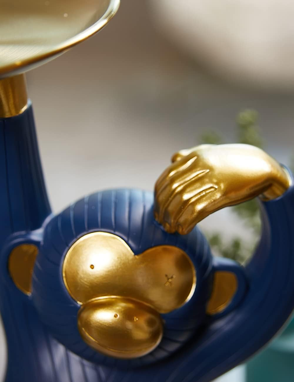 Candy Dish Cookie Jar Monkey Gifts Sculpture Modern Decor Statue Polyresin Figurine 9.8Inch