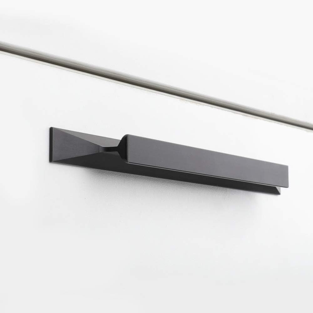 10 Pack Black Cabinet Handles 3-3/4 Inch Drawer Pulls Modern Style Hardware Cupboard Handle Bathroom Door Dresser Pull, 96Mm