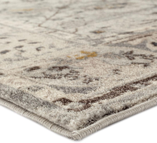 Gray 8 X 10 Vintage Floral Area Rug Carpet