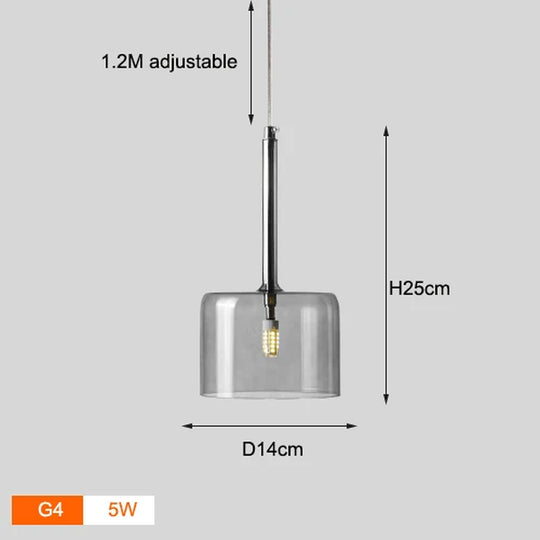 Nordic Colorful Glass Chandelier Lights Living Room Dining Table Kitchen Bedroom Fixtures Warm White LED Suspension Hanging Lamp