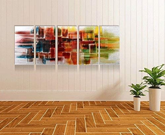 Abstract Metal Wall Arts Hand Crafted Aluminum Artwork Large Modern Wall Accent for Living Room Bedroom Kitchen Decor