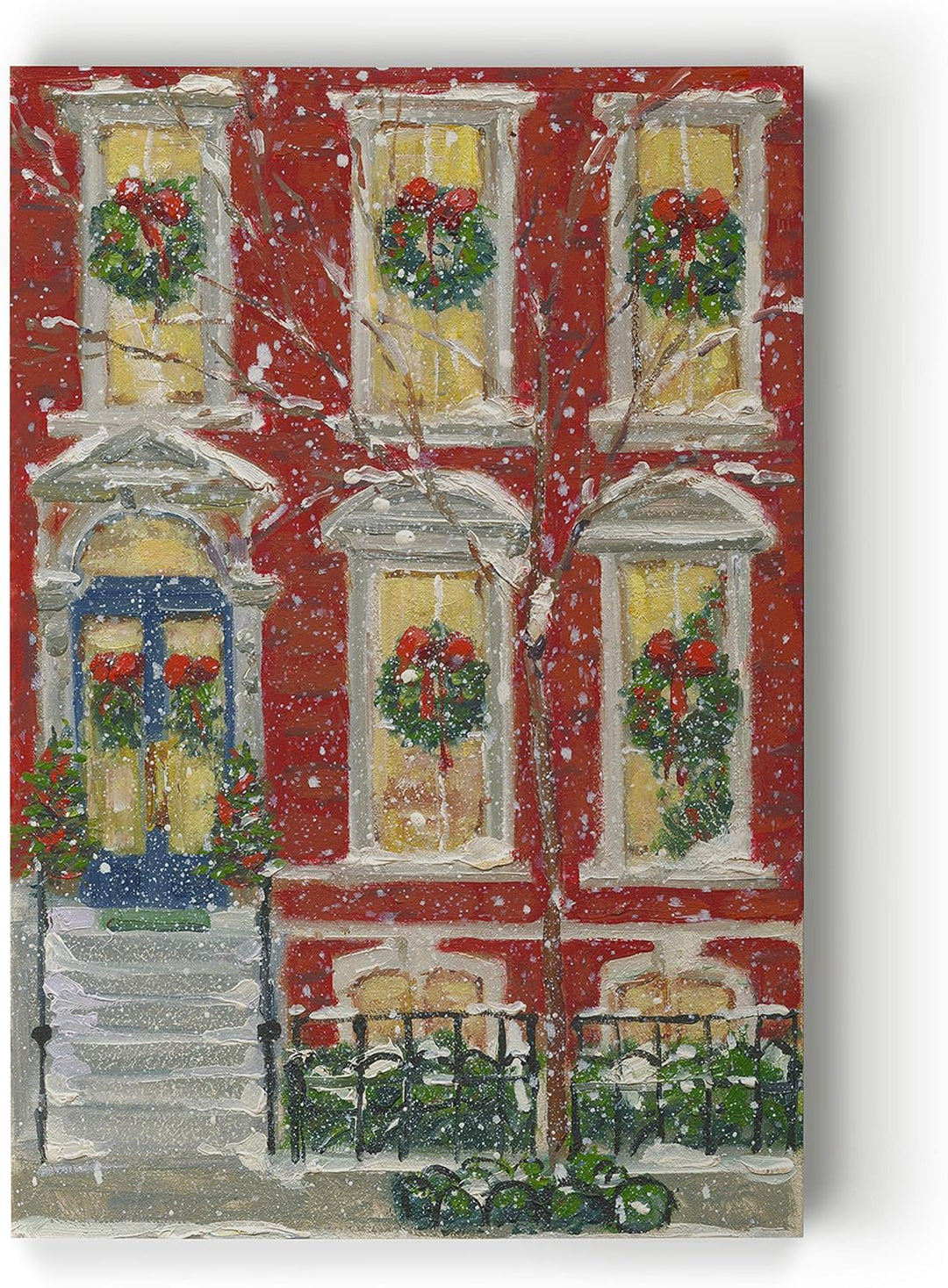 Abstract Christmas Decorations for Wall Dressed for the Holidays Christmas Canvas Art Wall Paintings for Bedroom Dining Living Room Office Home Kitchen Wall Decor - 32"X48" LT18