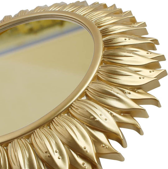 Small round Decor Wall Golden Mirrors Home Accessories for Bedroom, Living Room & Dinning Room